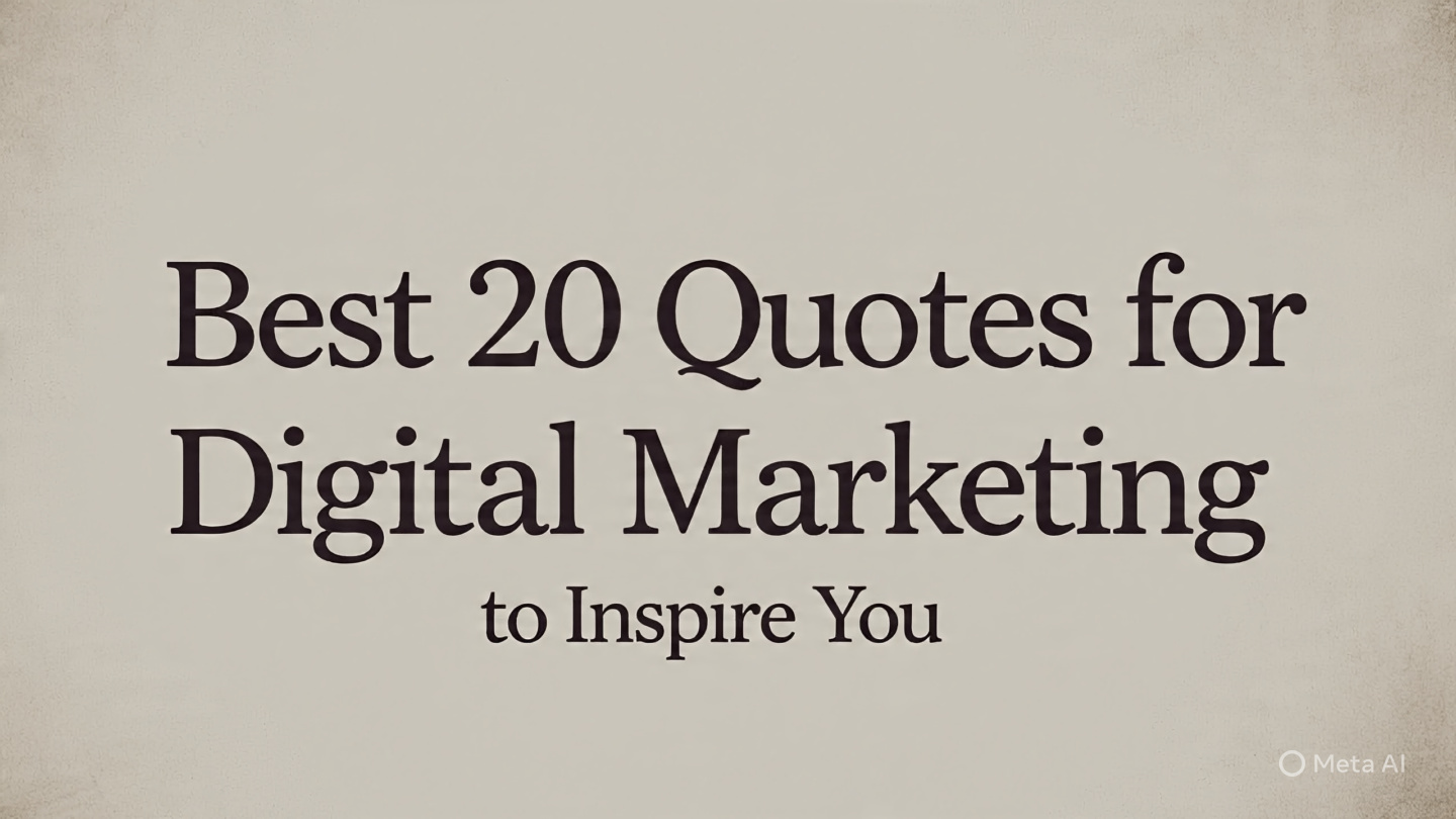 Best 20 Quotes for Digital Marketing to Inspire You